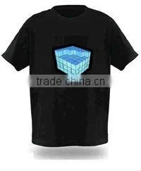 electroluminescent new flashing t shirt