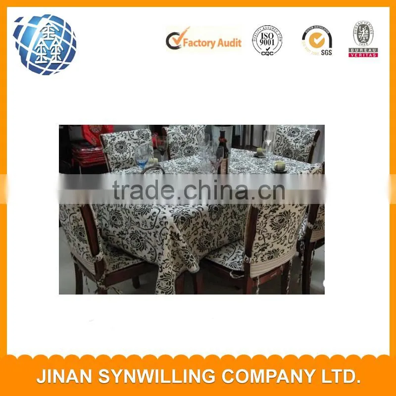 100% polyester printed design table cloth table cover