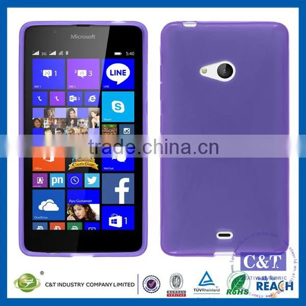 C&T New product tpu cover silicone transparent back case for microsoft nokia lumia 550