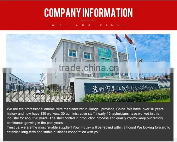 Jiangsu XINYU Aluminum Copper Enameled Wire with UL Certification