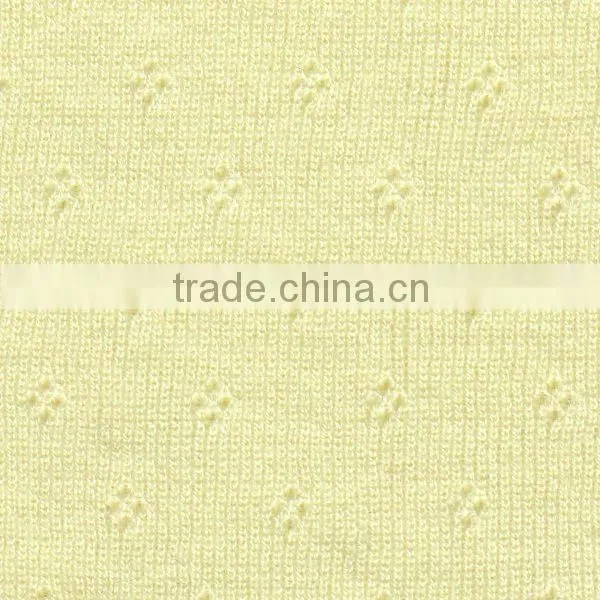 pointelle cotton tube knit fabric