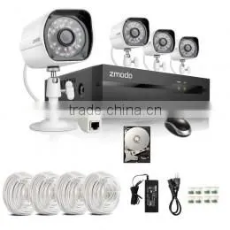 HD 720P Mega-Pixel NVR wireless IP Cameras Kit-ZP-KE1H04-S-1TB