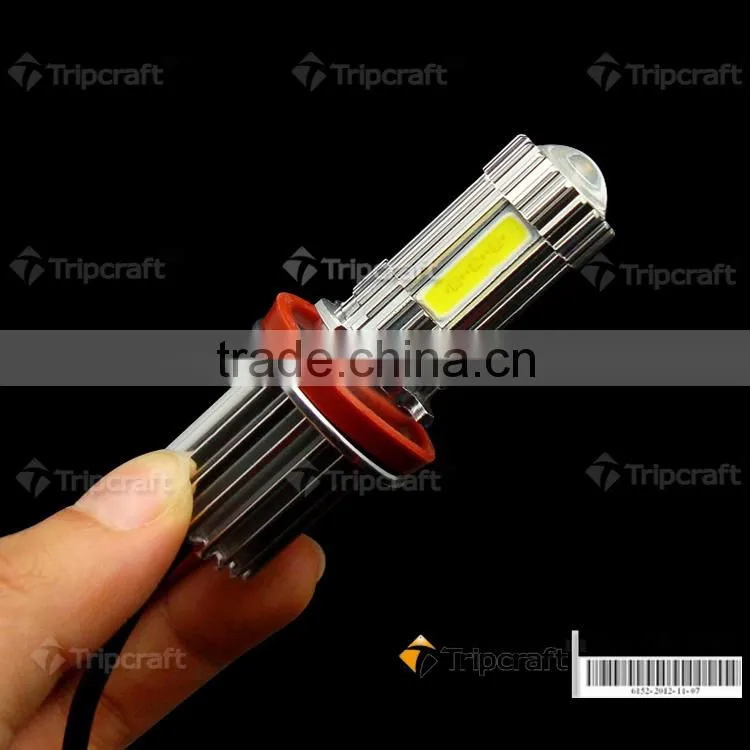 Super Bright 12V-24V 25W 1800LM H4 H7 H8 H9 H10 H11 H16 9005 9006 Sockets 5000K COB Car LED Bulb Headlight