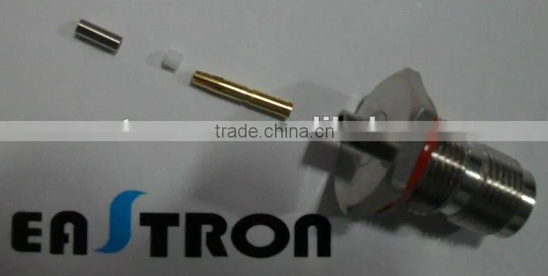ET-3803 TNC Connectors Female Straight Crimp For Cable