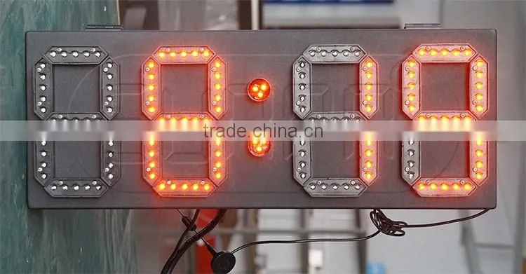 Australia 20 inch 4 digits outdoor led clock /time/date /temperature sign