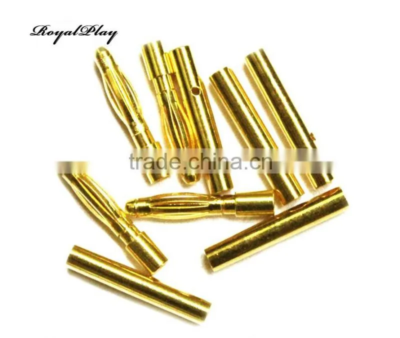 2.0mm 3.0mm 4.0mm Gold Plated Male Female Banana Plug Bullet Connector Replacement