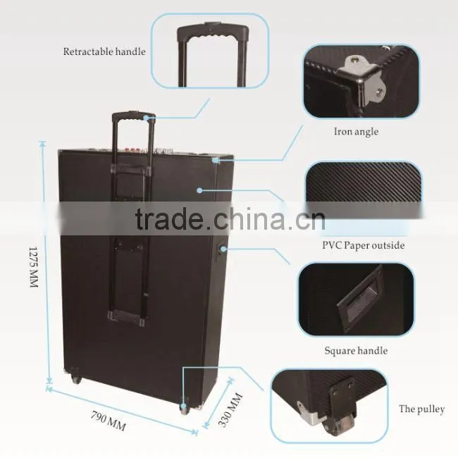 2014 new bluetooth portable speakers with wireless MIC ,USB,TF card,fm radio, portable speakers with wireless MIC L-105