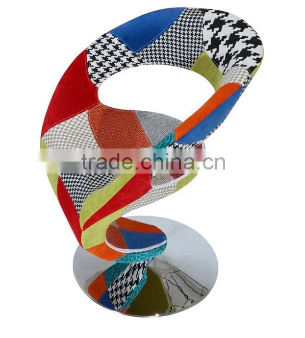 Modern Ergonomic Living Room Fancy Patchwork Chair