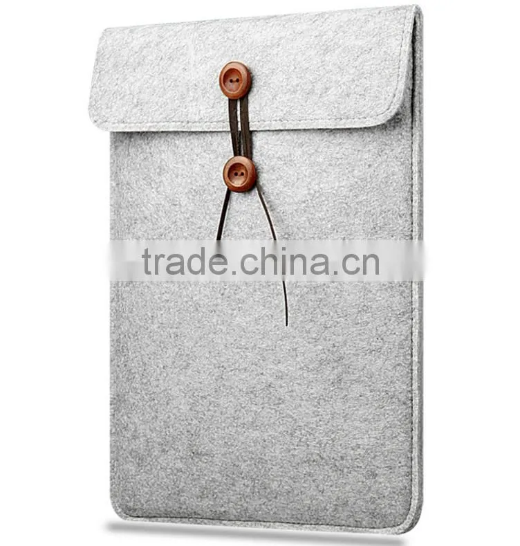 Wool felt sleeve bag for macbook, laptop envelope handbag carrying bag case