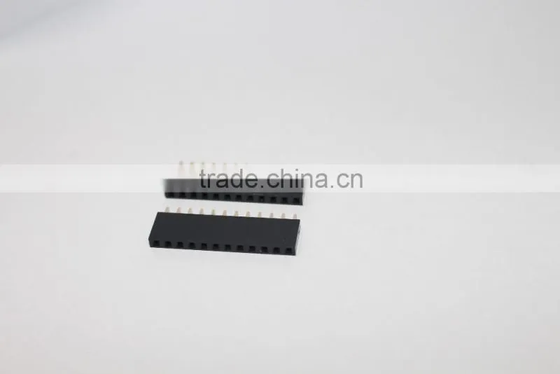 2.54mm single row straight Female header 12 pin