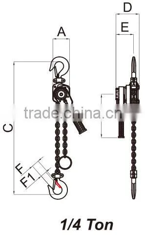 SUMAKE 3 TON Impact Resistant Heavy Duty Lever Hoist