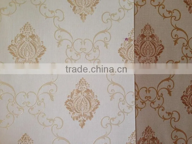times small damask flowers vinyl wallpaper