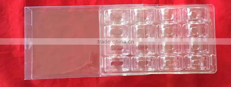 16 Pcs Clear Plastic Mcaron Box Customized Packaging