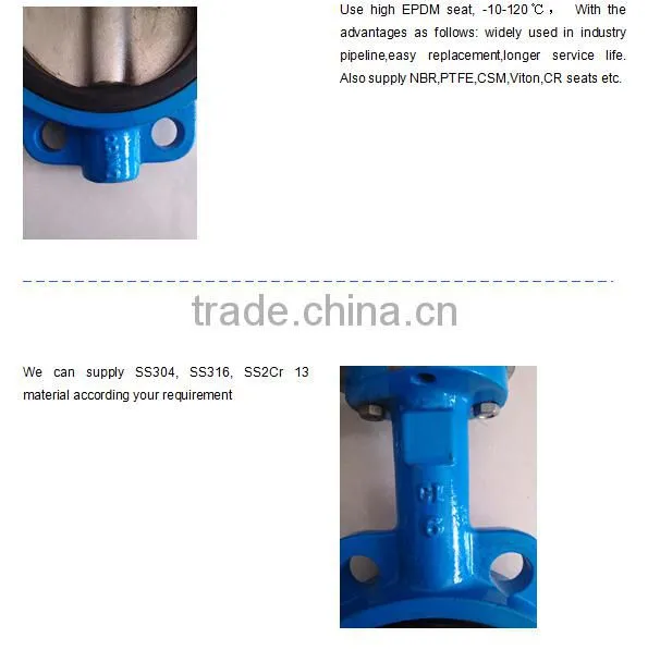 Type A Manual-Operated Wafer Butterfly Valve with factory direct price