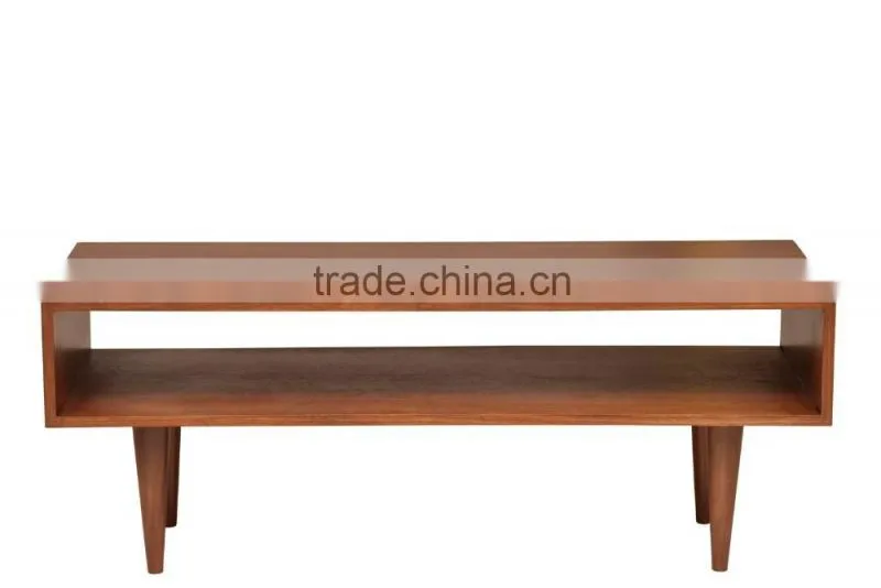 Modern and sample design sqaure top wooden coffee table