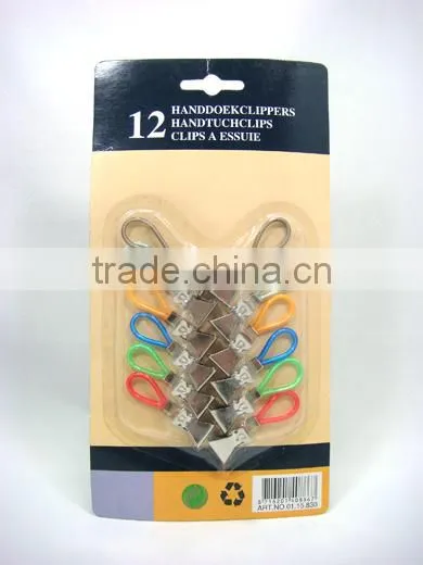 Promotional 12PC Towel Pins/washcloth clips/Handtuch clips