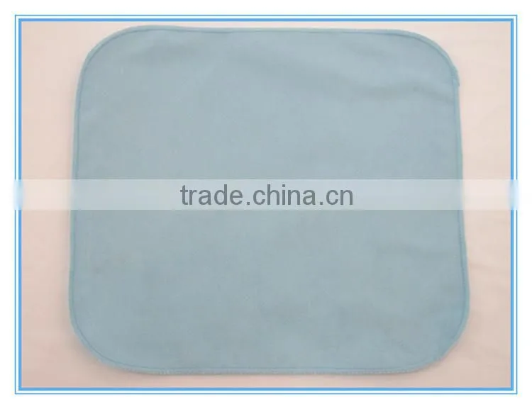 Round edge Microfiber cleaning towel