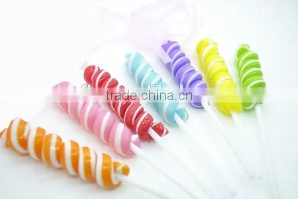 Fruit Flavour Sweets Swirl giant Lollipops stick
