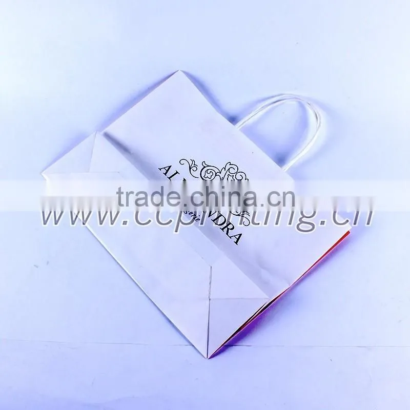 Factory custom paper bag made of kraft paper