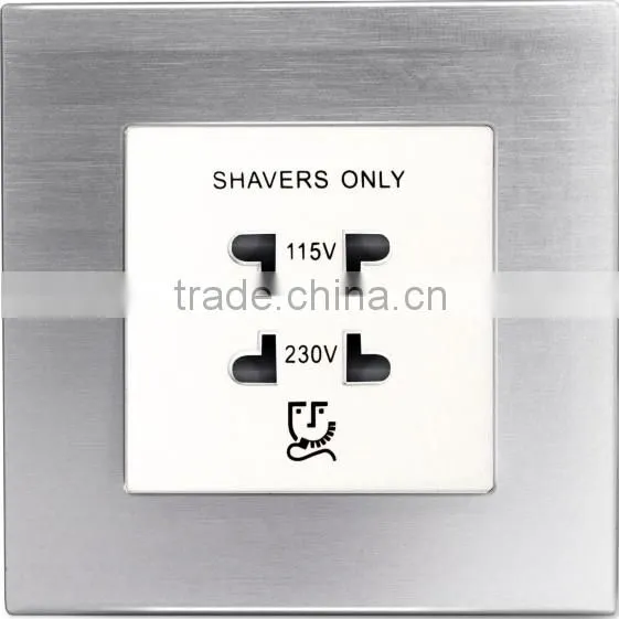 2016 new design IVOR aluminum uk usb wall socket with 2 usb port good reputation cool south africa wall socket switch