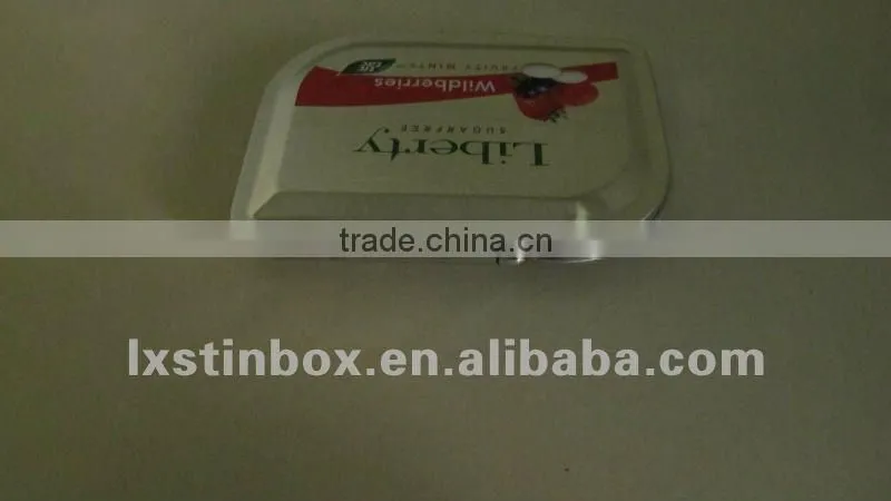 with hinged lid mint tin box