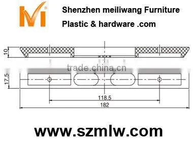 funiture foot strip type gasket fitting