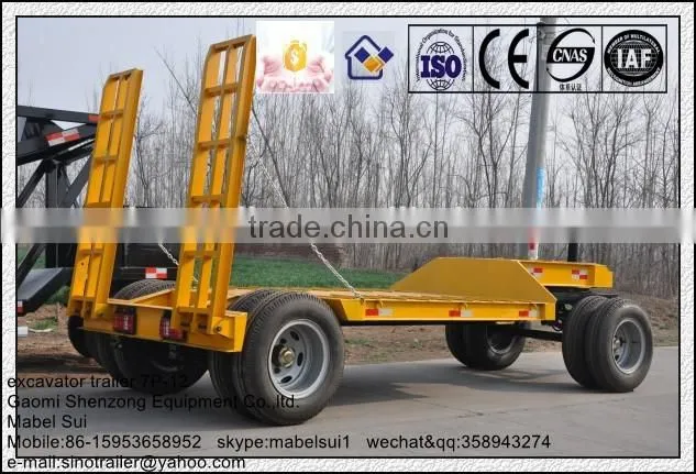 excavator transporter lowbed trailer