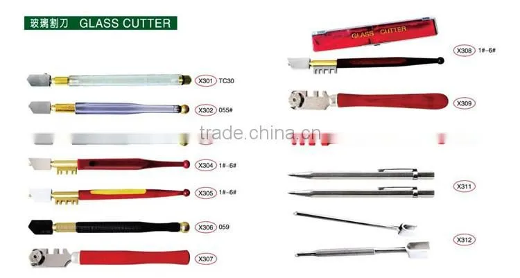 High Quality tungsten steel blade plastic hand diamond tip glass cutter