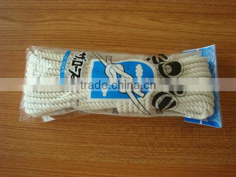 2/3/4/5/6/7/8/9/10/12/14/16/18/20mm 3 strand cotton rope