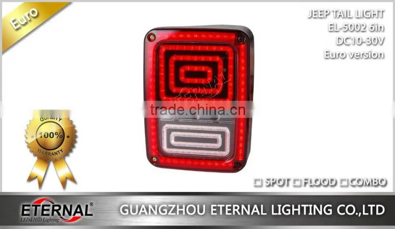 Jeep Wrangler Rubicon LED tail light run turn reverse brake light JK 07-15 LED rear lamp