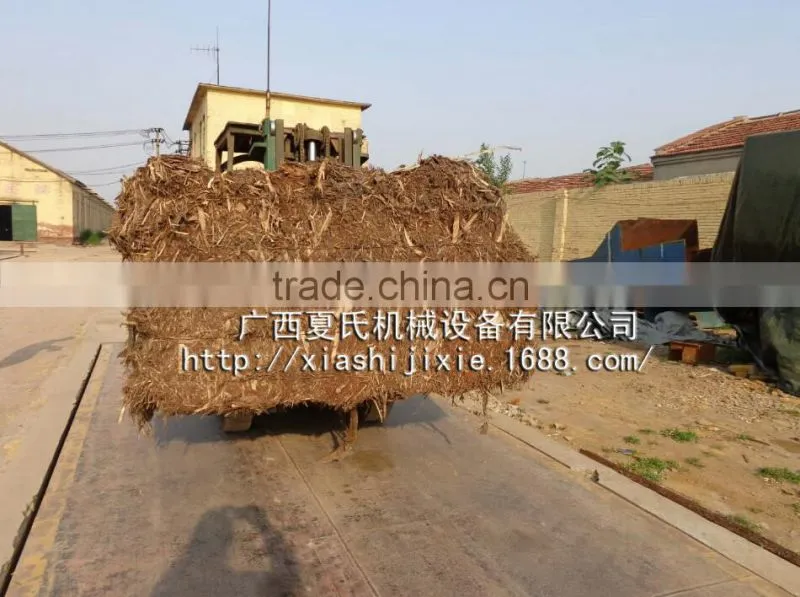 Hydraulic semi-automatic horizontal baler machine for Eucalyptus leather,baling press
