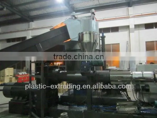 PE film agglomerator granulating line/PE/PP film agglomerator granulating machine