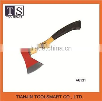 kitchen axe with steel forged axe head for cutting meat