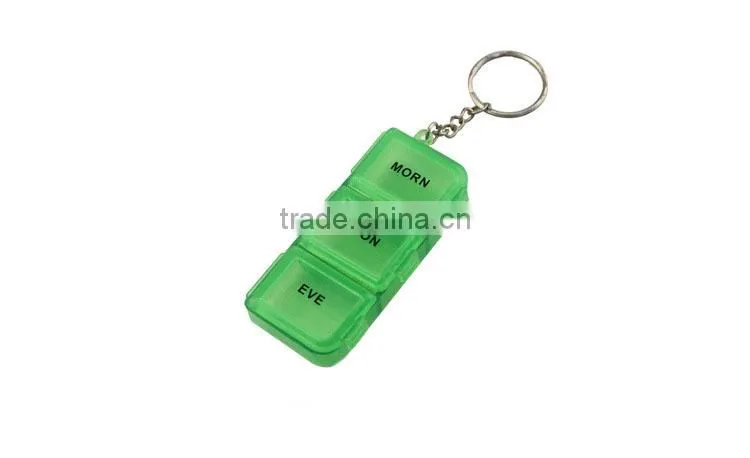 3 Compartments One Day Mini Pill Box
