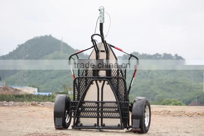 Folding style motorcycle trailer
