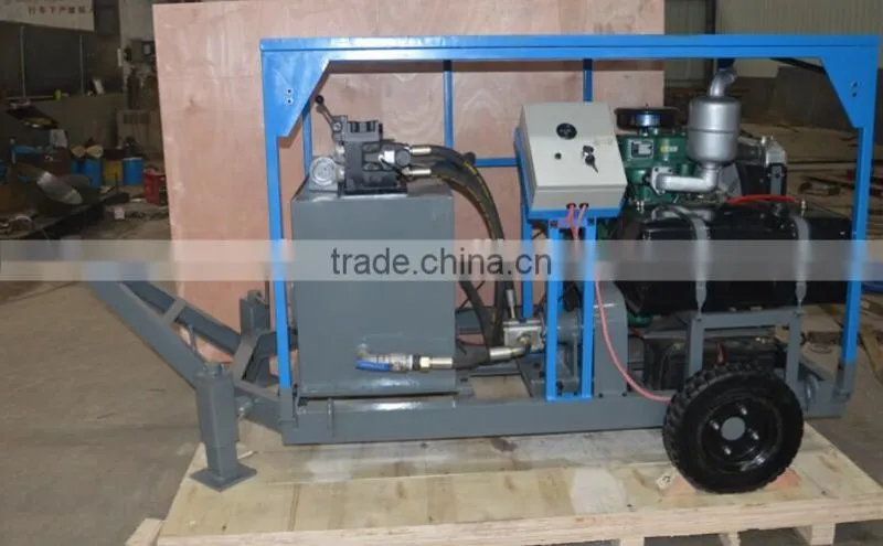 Compact structure diesel hydraulic power pack pump for hydraulic cylinders