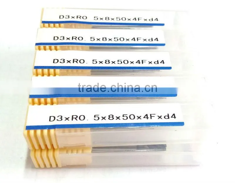 4F solid carbide corner radius end mill cutter dia3