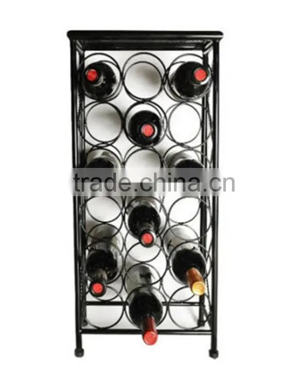 18 High Quality Floor Standing Wine Bottle Display Rack