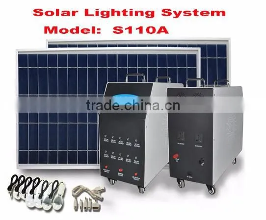 Top selling small solar power system home lighting for home 10W / 20W / 100W