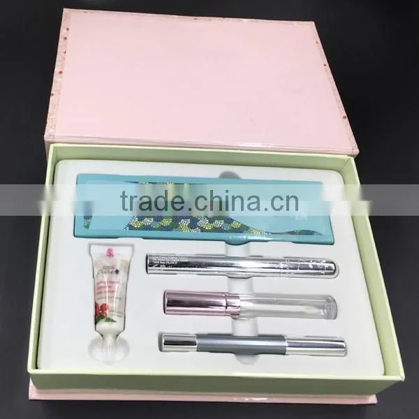 Customized logo printed white decorative cosmetic tray