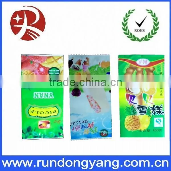 colorful environment friendly customized popsicle bags for packing