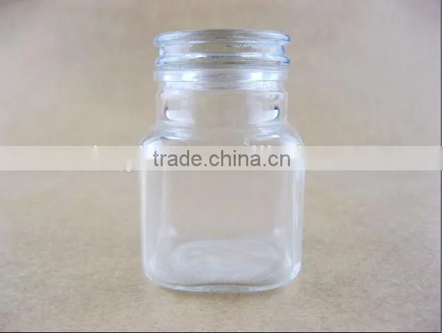 glass jars with aluminum screw cap