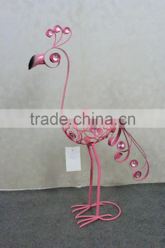 Garden decoration metal peacock