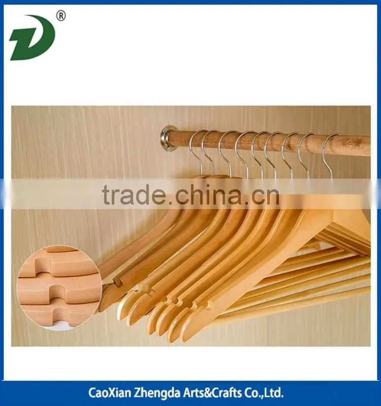 cheap factory price coat hanger for clothes, antique wooden hangers
