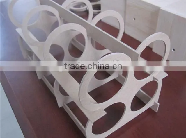 Wooden wine rack for home or bar