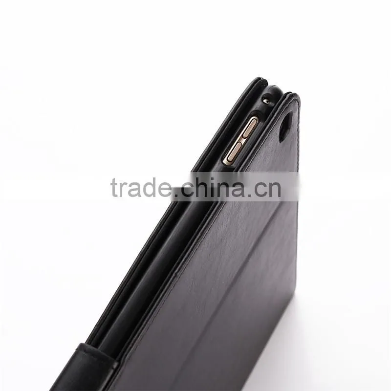 High quality crazy-horse PU card bumper/pocket cell phone case for Ipad PRO