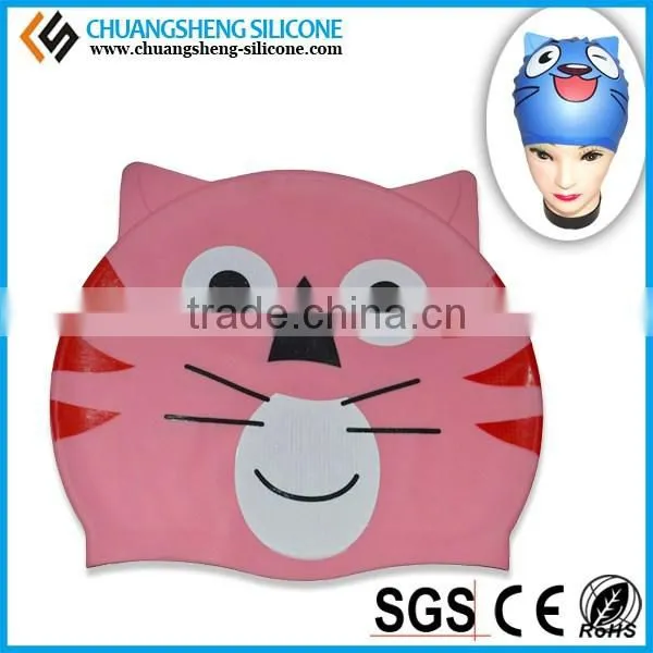 CUSTOMER PRINTING SILICONE SWIM CAP IN KINDS OF COLOR