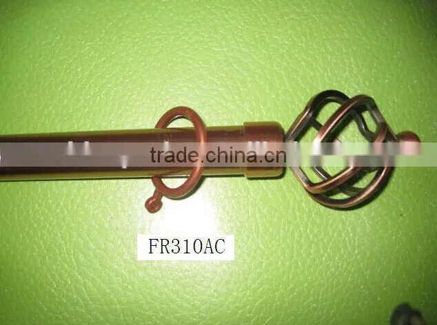 more experience produce all kinds of curtain rod with fashionable finals,rings brackets