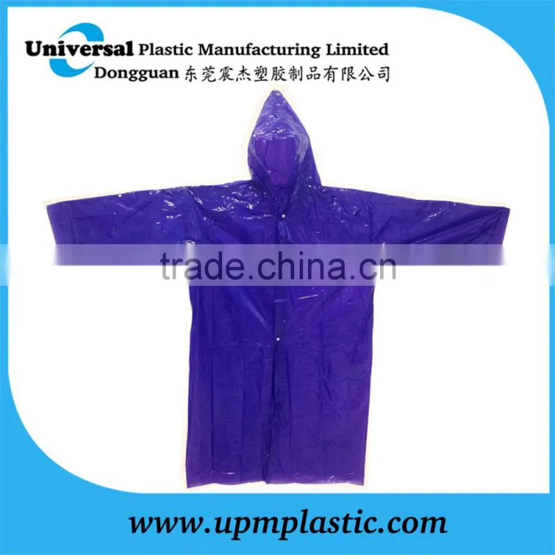 PE plastic rain poncho