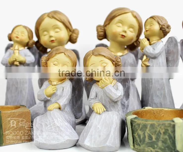 Natural Resins European Retro Romantic Creative Candle Holders China Traditional Crafts Ornaments Candlestick Wedding Decoration